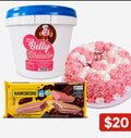 Combo(1 tina de helado de 4.5L ,1  panetela rellena de cuquita y 3paquete de sorbeto